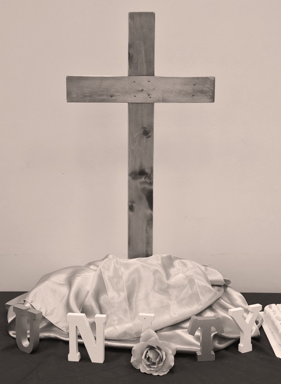 Cross on table