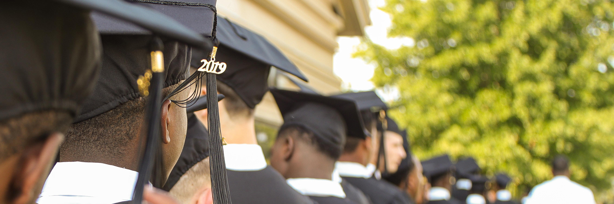 SCDJJ youth walking to graduation ceremony